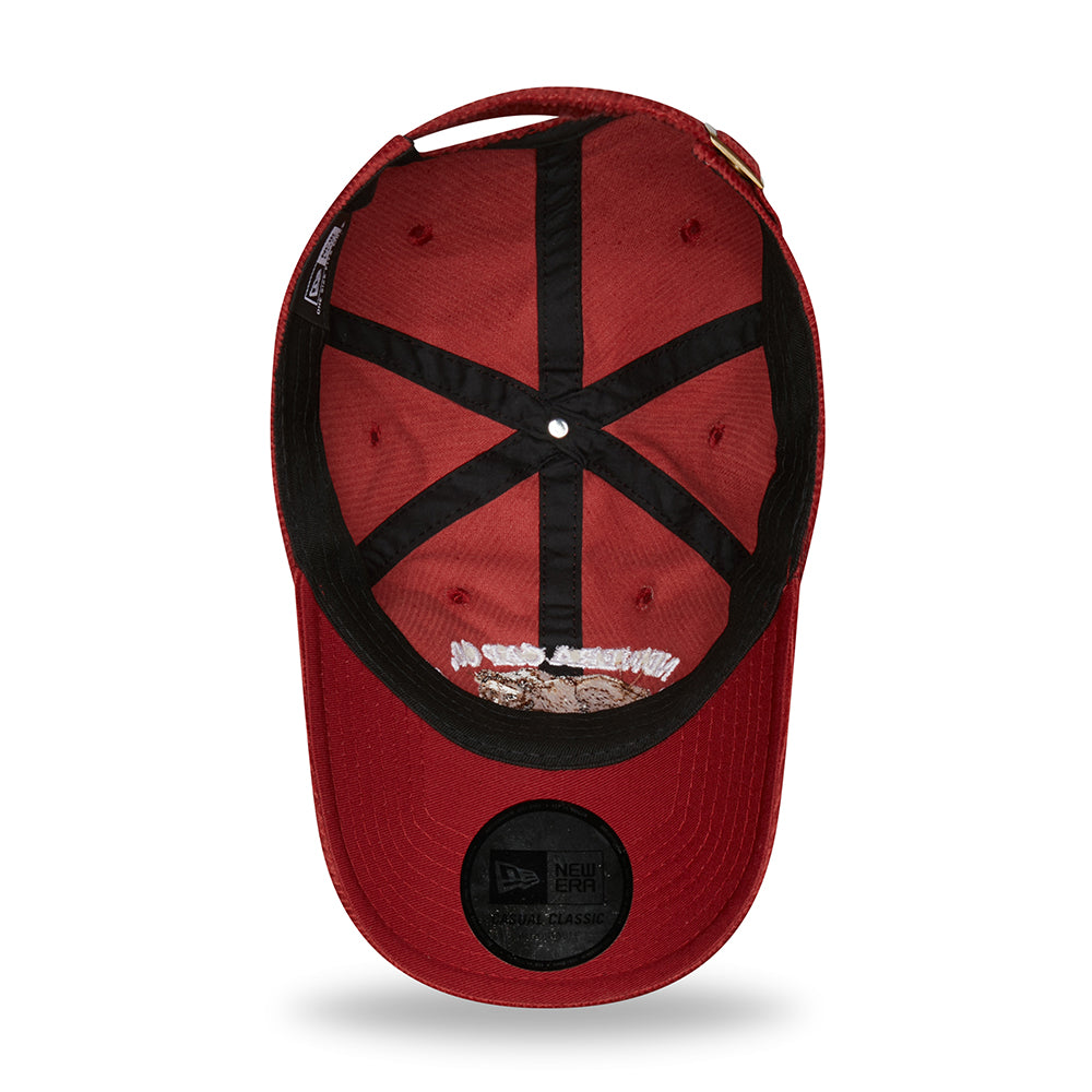 Casquette 9TWENTY Wildlife Casual Classic en Velours Côtelé Ours vin NEW ERA