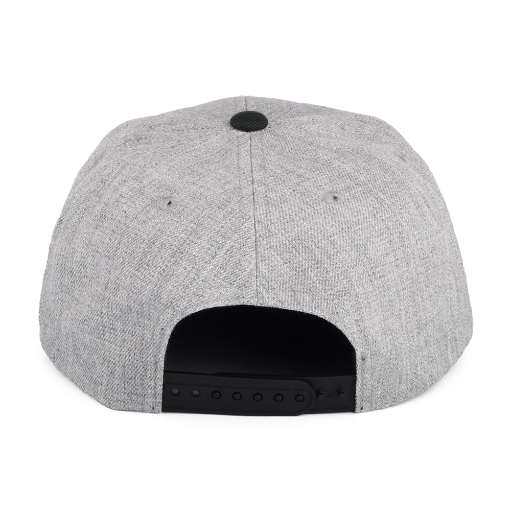 Casquette Snapback Alpha Square NetPlus MP gris chiné-noir BRIXTON
