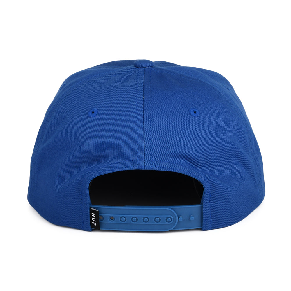 Casquette Snapback Non Structurée Box Logo bleu cobalt HUF