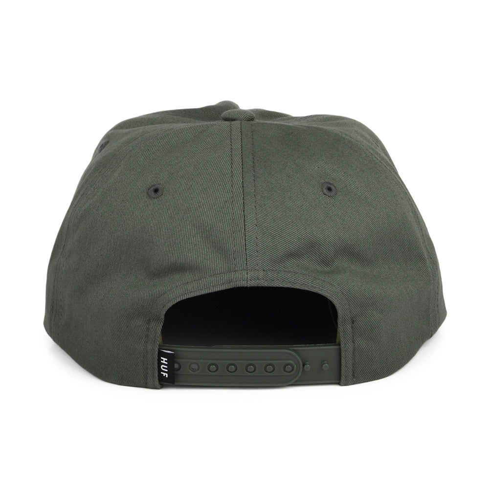 Casquette Snapback Non Structurée Triple Triangle olive HUF