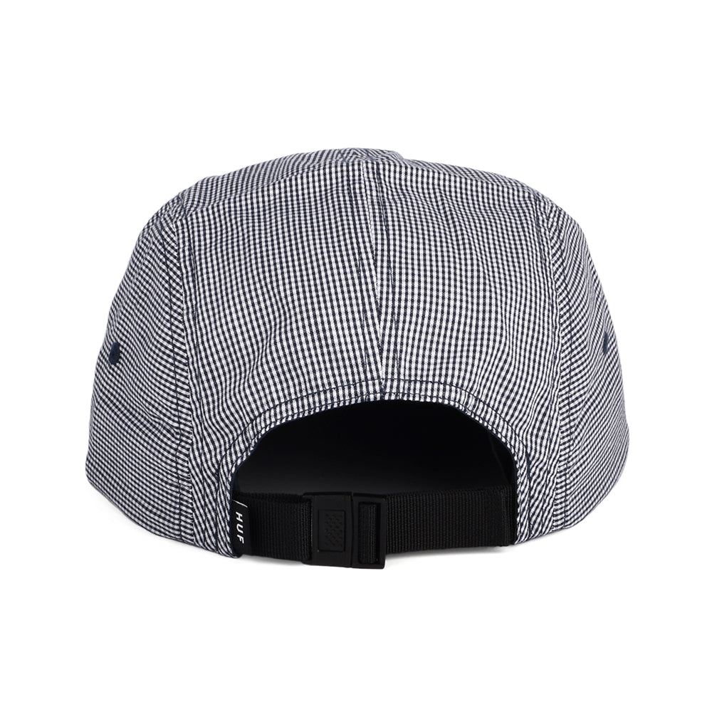 Casquette 5 Panel Micro Vichy bleu marine HUF