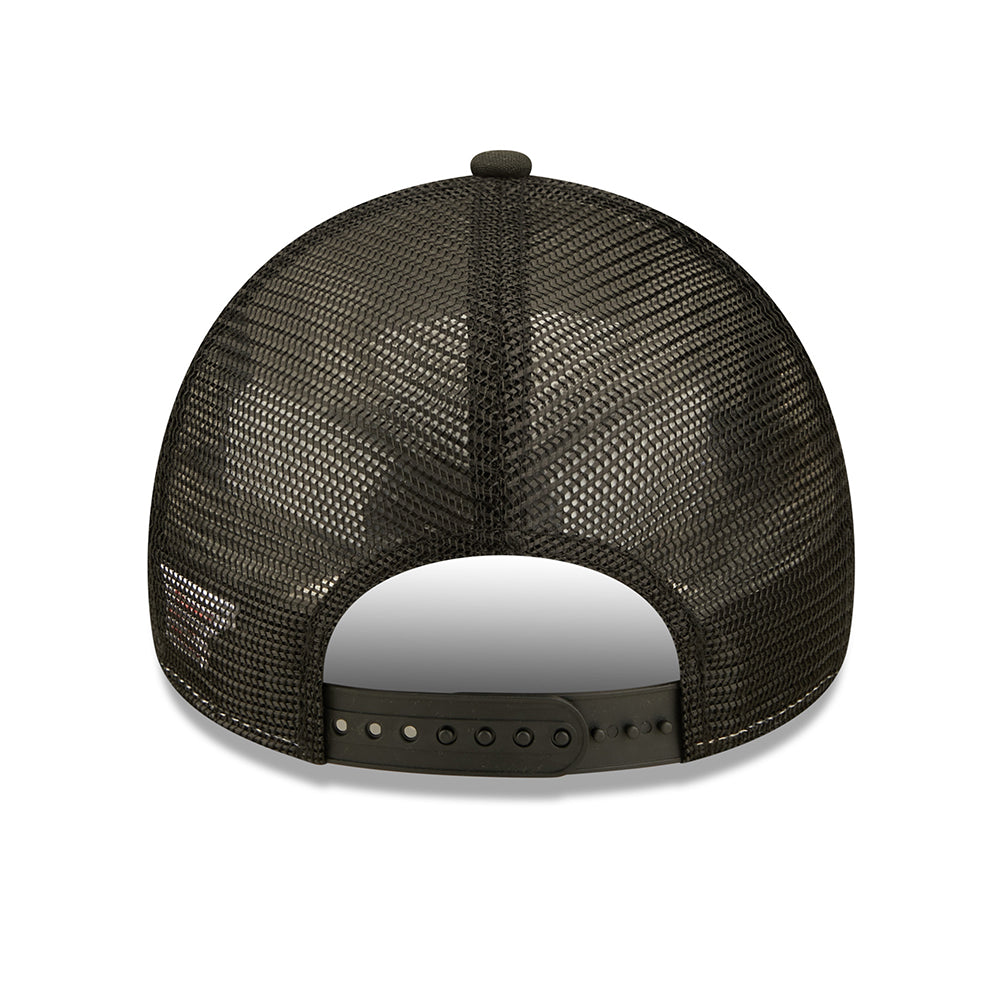 Casquette Trucker Repreve 9FORTY US State Wordmark Los Angeles noir-blanc NEW ERA