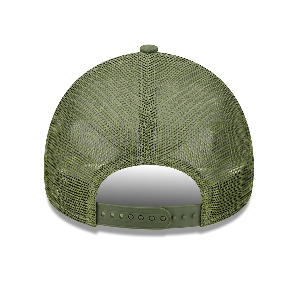 Casquette Trucker A-Frame 9FORTY MLB Tonal Mesh New York Yankees olive NEW ERA