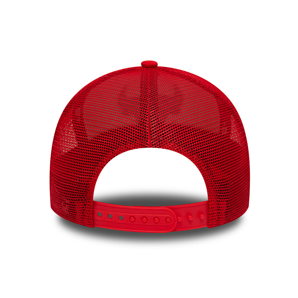 Casquette Trucker 9FORTY NBA Team Colour Block Chicago Bulls blanc-rouge NEW ERA