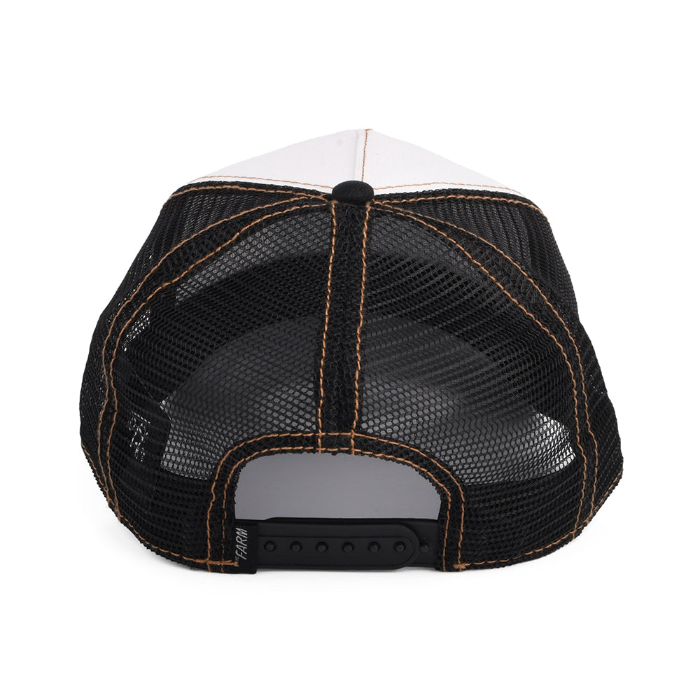 Casquette Trucker King Lion blanc-noir GOORIN