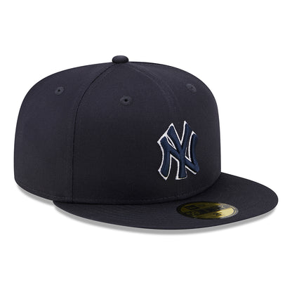 Casquette 59FIFTY MLB Team Outline New York Yankees bleu marine-blanc NEW ERA