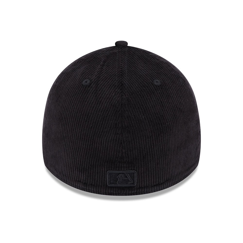 Casquette 39THIRTY MLB Cord II New York Yankees noir sur noir NEW ERA