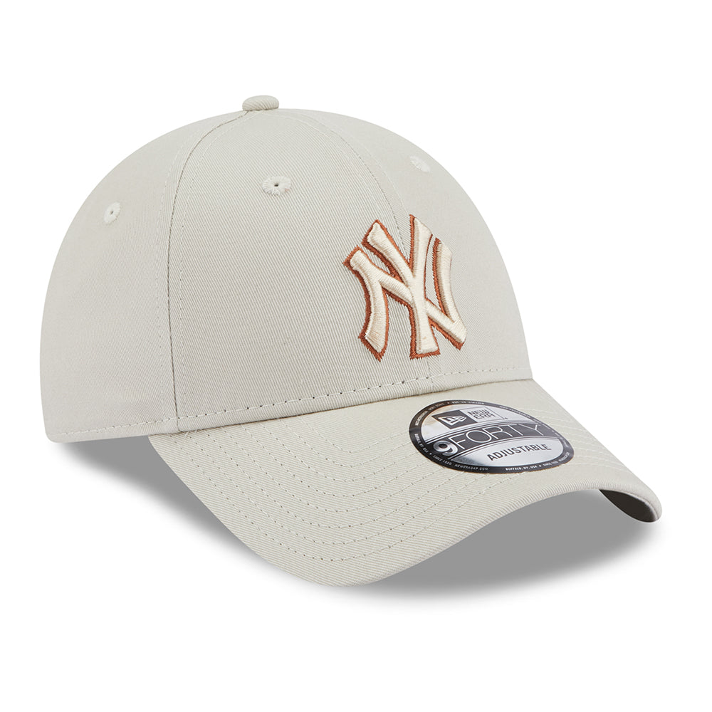 Casquette 9FORTY MLB Team Outline New York Yankees pierre-toffee NEW ERA