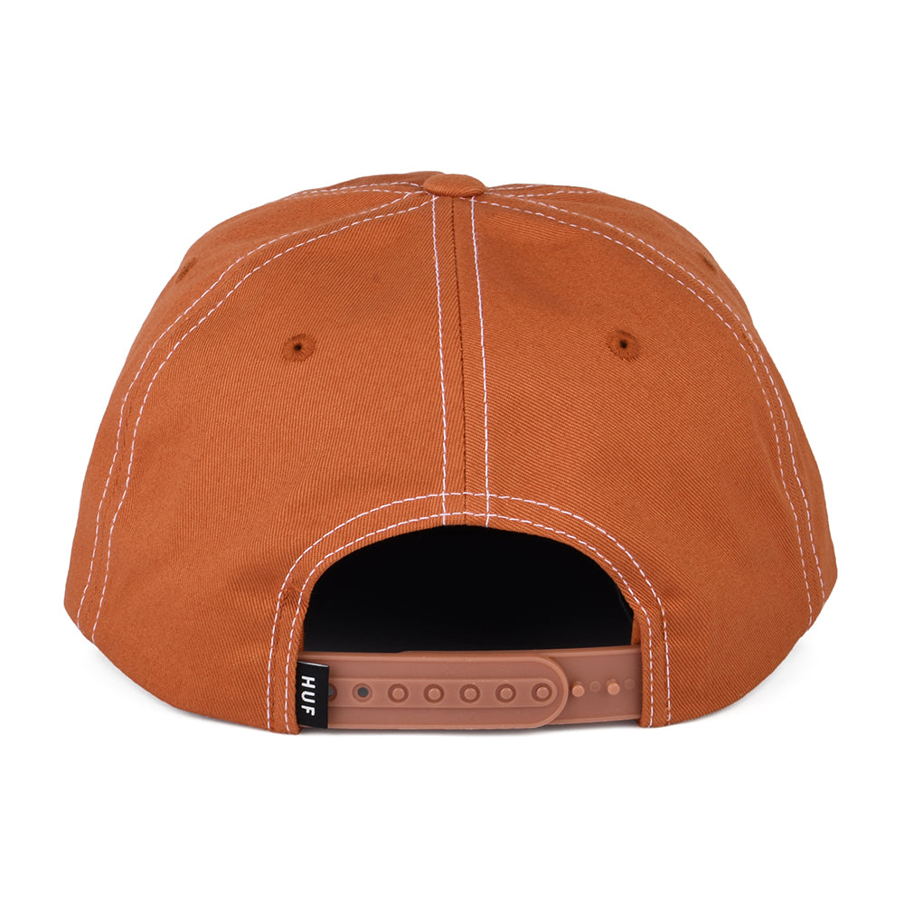 Casquette Snapback Non Structurée Triple Triangle camel-blanc HUF