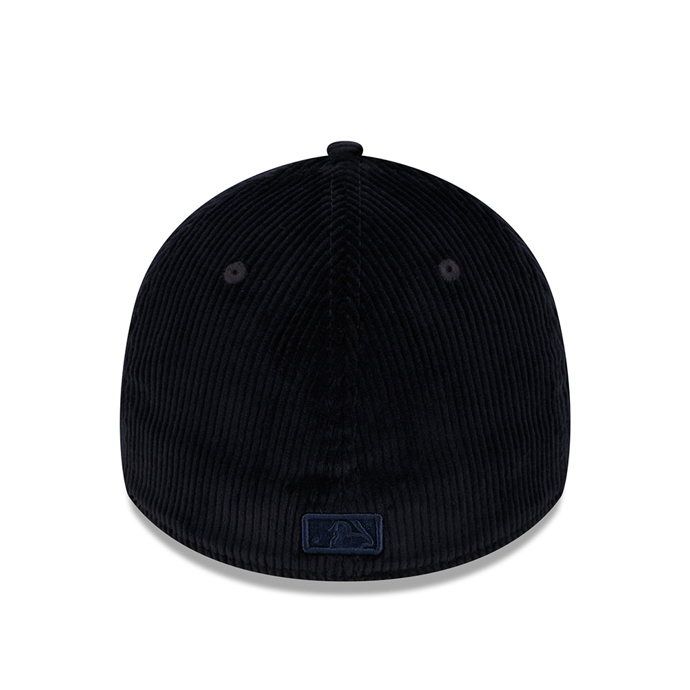 Casquette 39THIRTY MLB Wide Cord New York Yankees bleu marine sur bleu marine NEW ERA