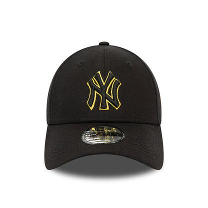 Casquette 9FORTY MLB Team Outline New York Yankees noir-jaune NEW ERA