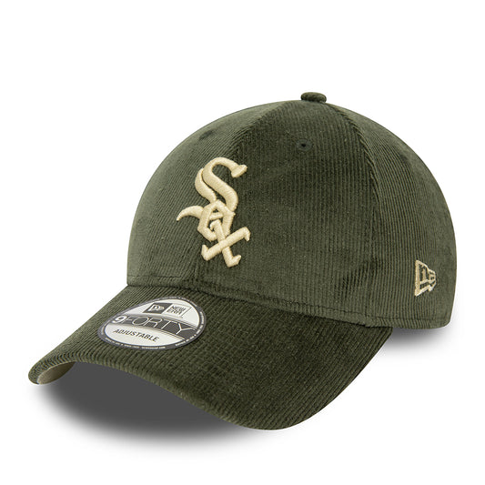 Casquette 9FORTY MLB Cord Chicago White Sox olive-pierre NEW ERA