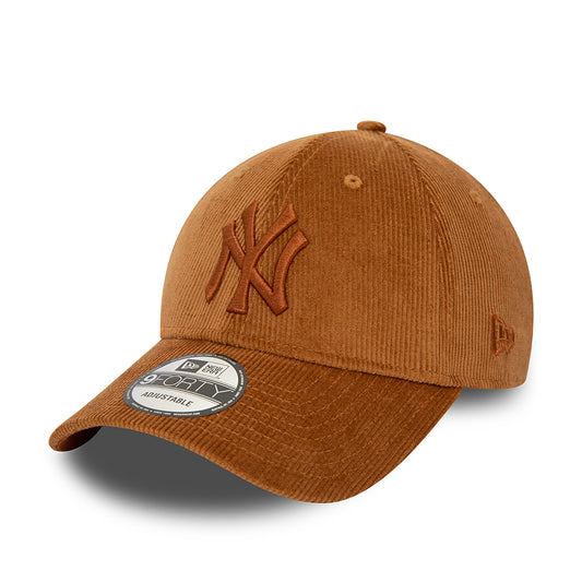 Casquette 9FORTY MLB Cord New York Yankees toffee NEW ERA
