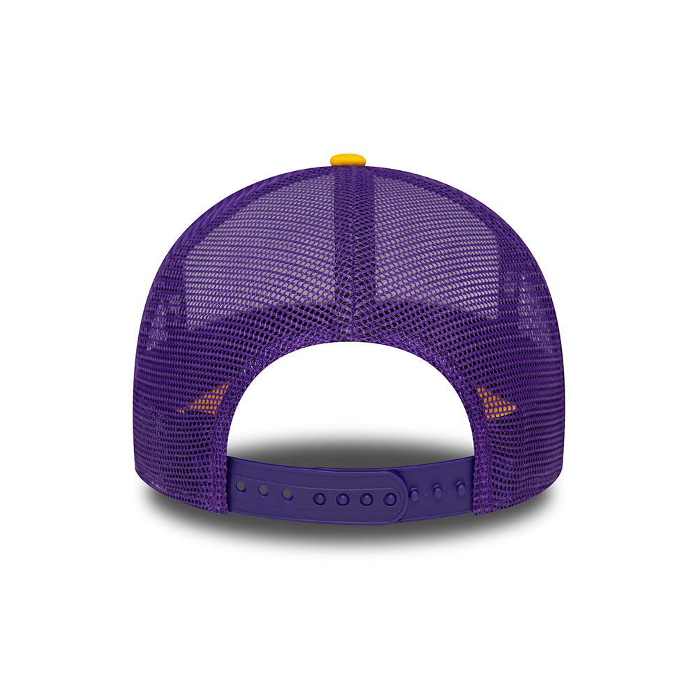 Casquette Trucker NBA Retro A-Frame L.A. Lakers blanc-jaune-violet NEW ERA