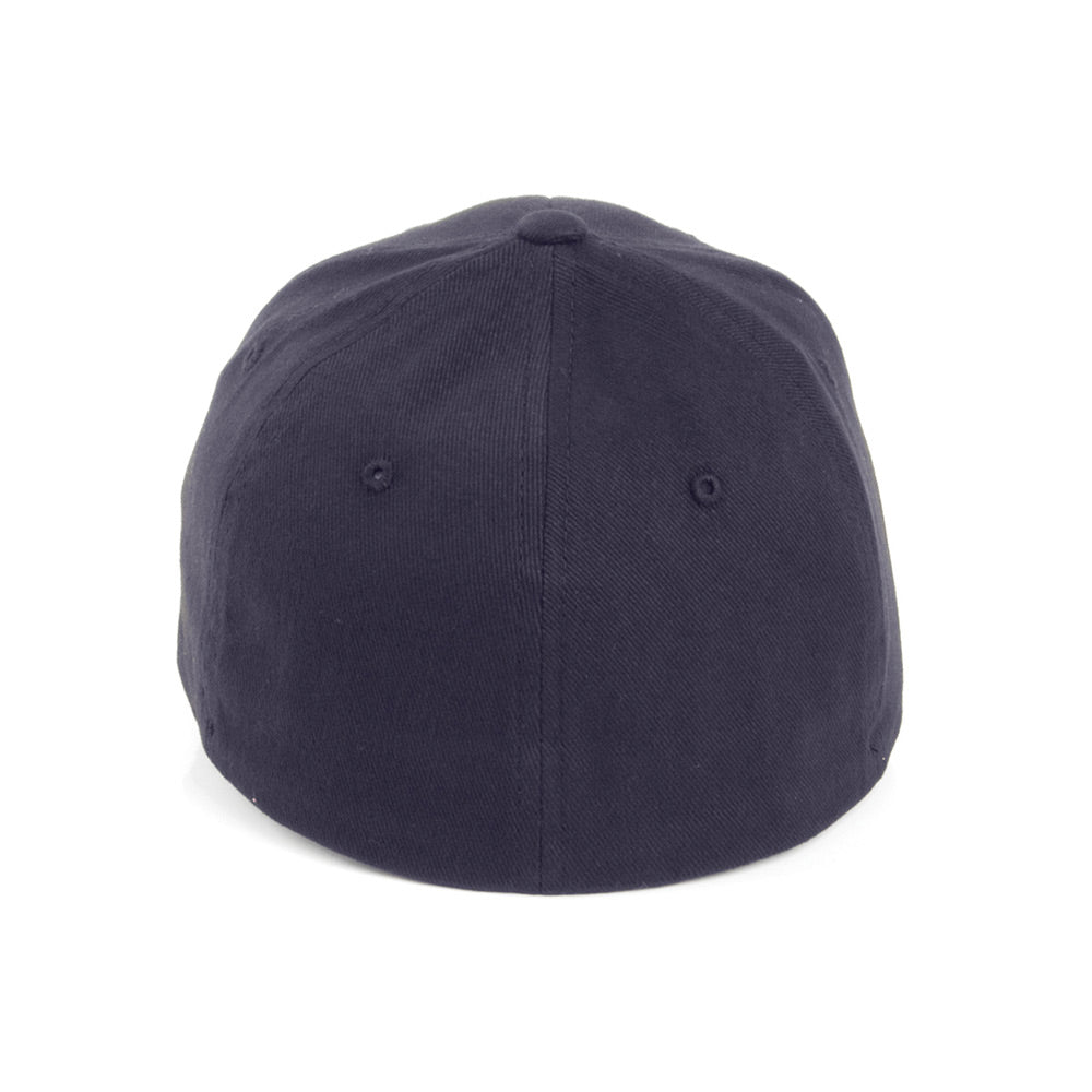 Casquette en Coton Sergé Brossé Mid-Pro bleu marine FLEXFIT