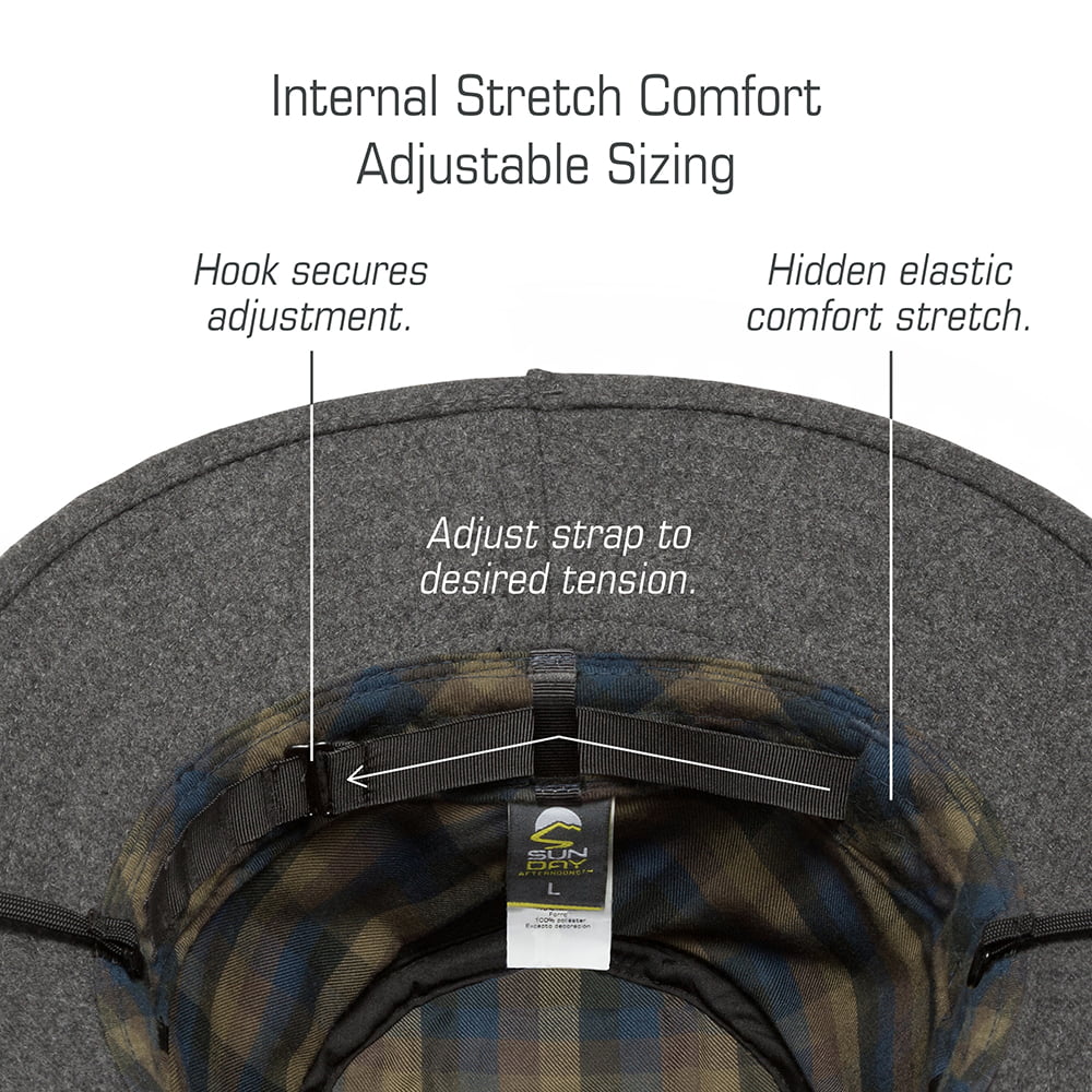 Chapeau en Laine Melton Charter Cold Front anthracite SUNDAY AFTERNOONS