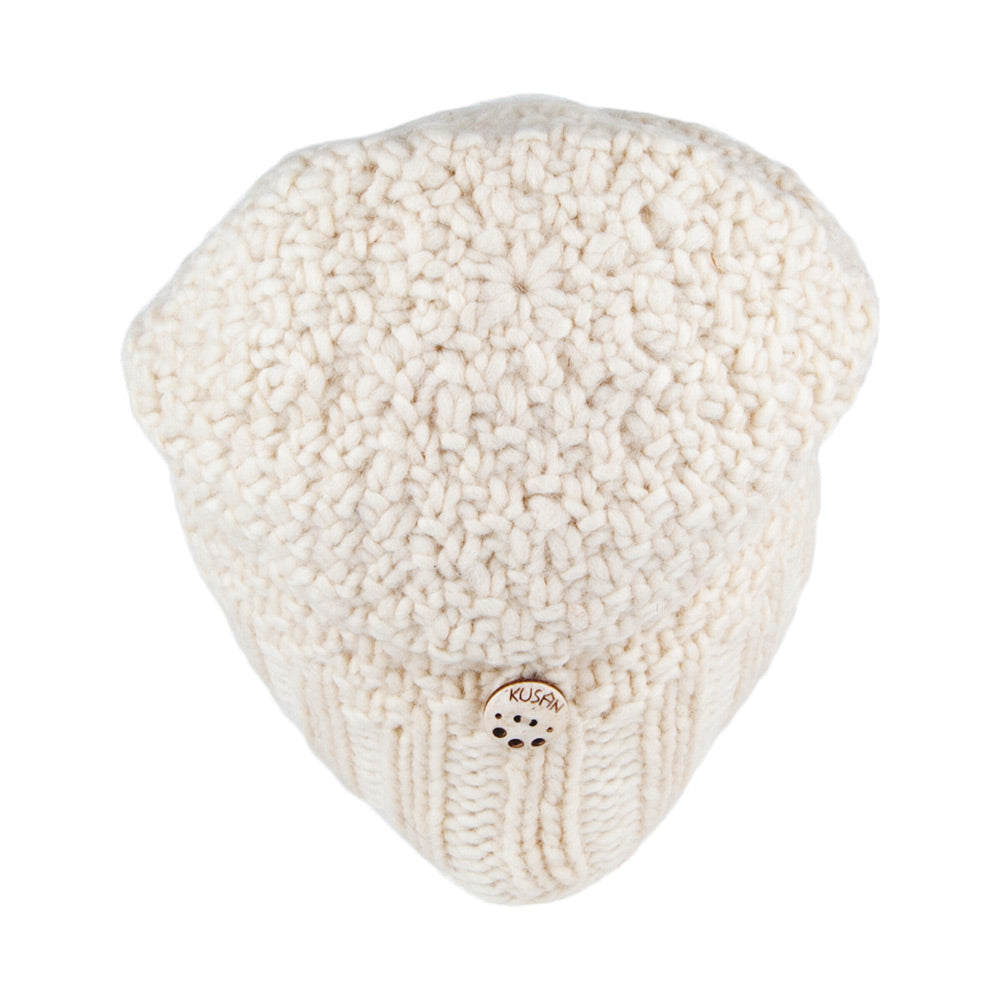 Bonnet Boutonné blanc KUSAN