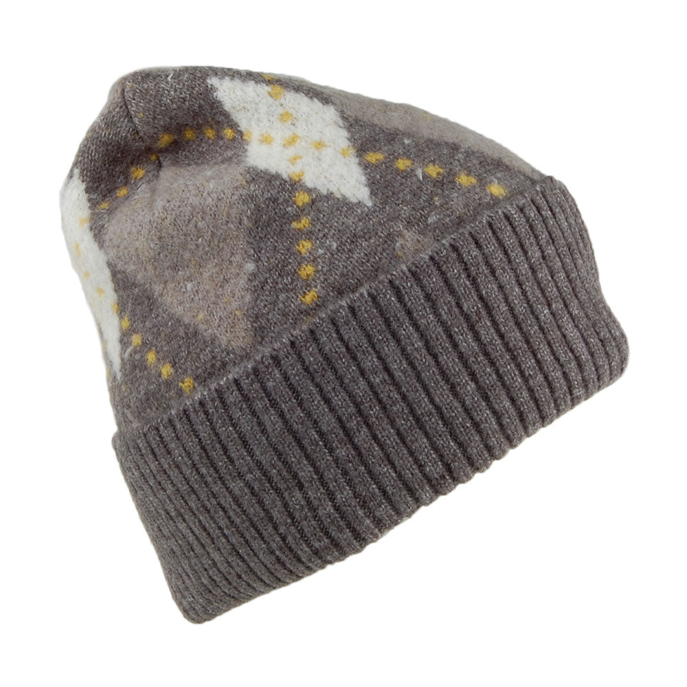 Bonnet Eyvor Argyle gris BARTS