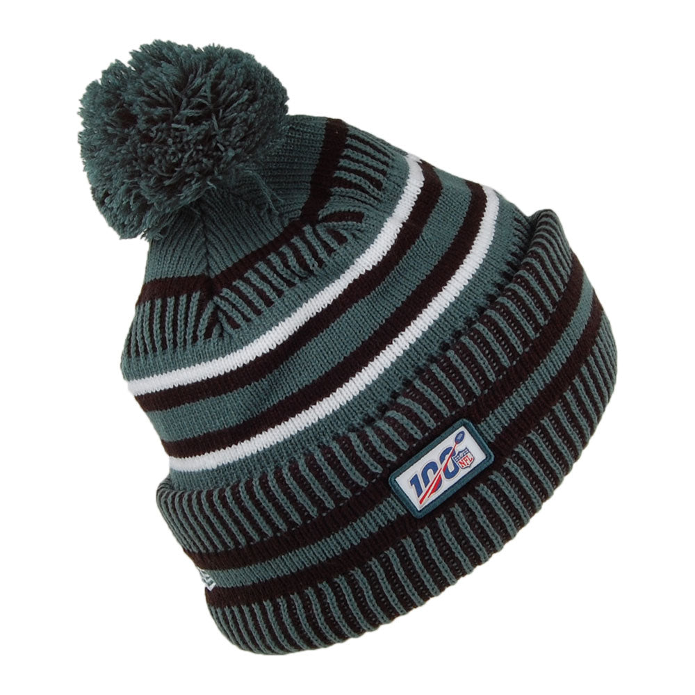 Bonnet à Pompon On Field Knit Philadelphia Eagles vert minuit NEW ERA