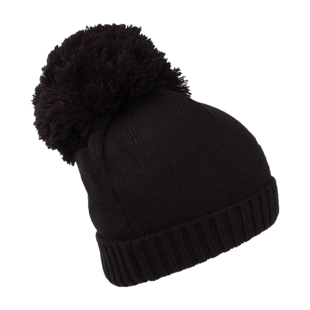 Bonnet à Pompon Femme Logo Embroidery noir TIMBERLAND