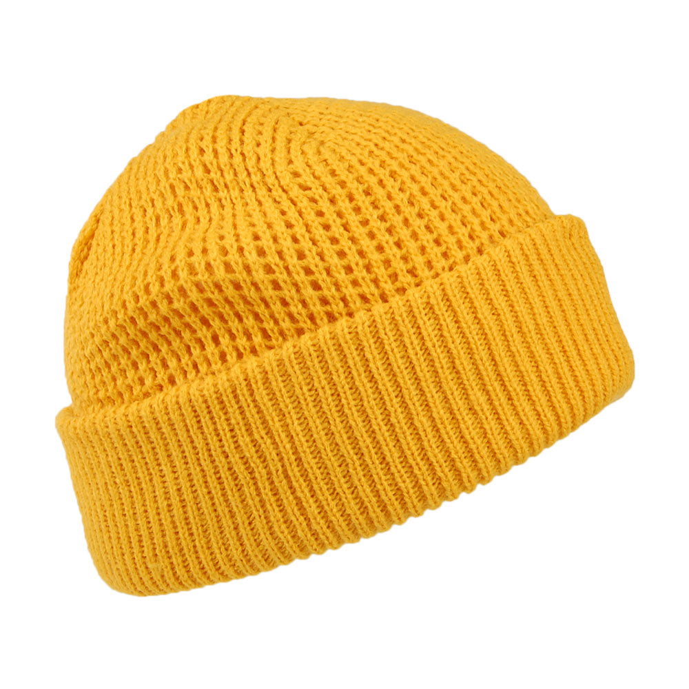 Bonnet à Revers Maille Gaufrée Adas jaune BARTS