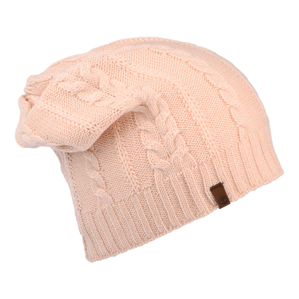 Bonnet Long à Torsades rose TIMBERLAND