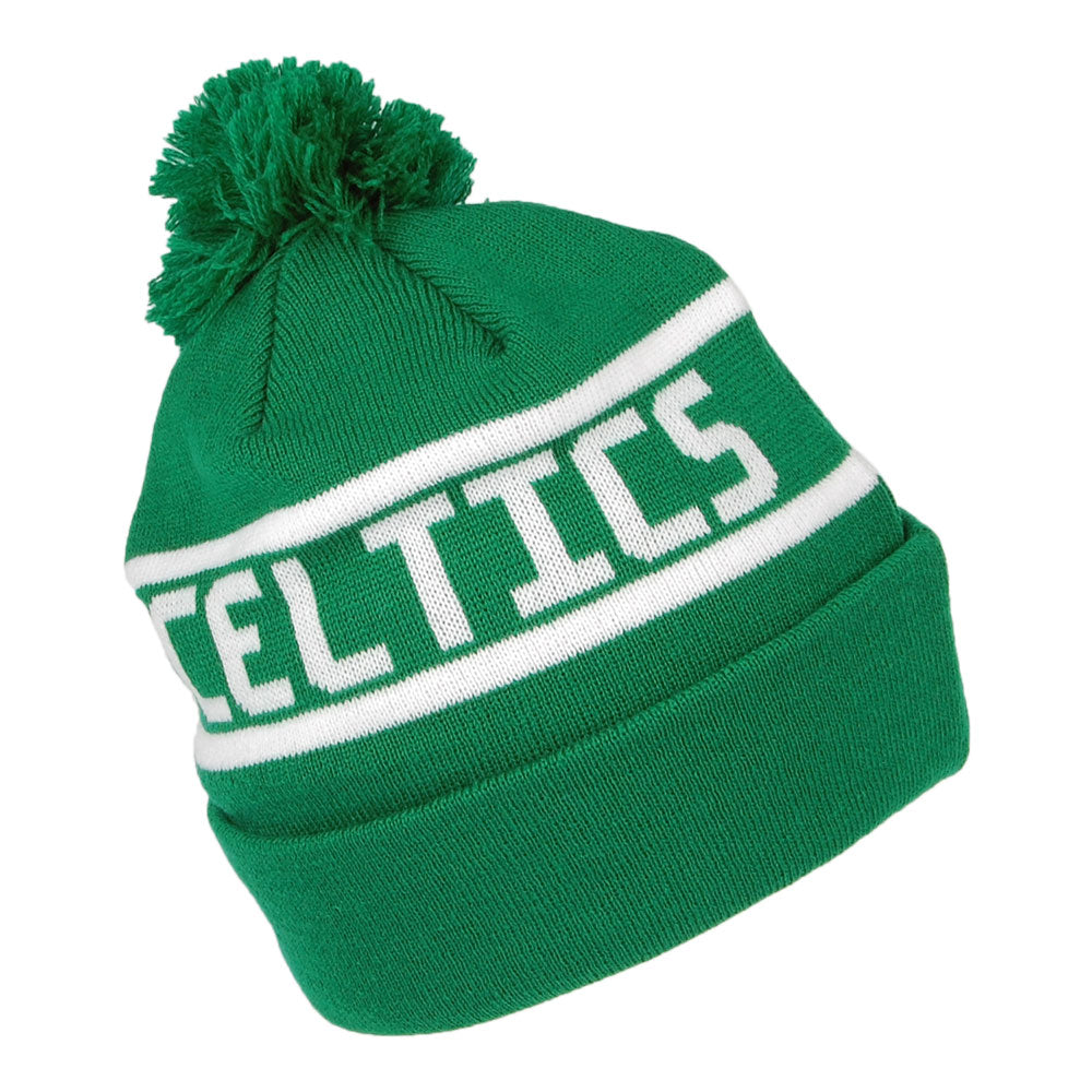 Bonnet à Pompon à Revers NBA Team Jake Boston Celtics vert-blanc NEW ERA