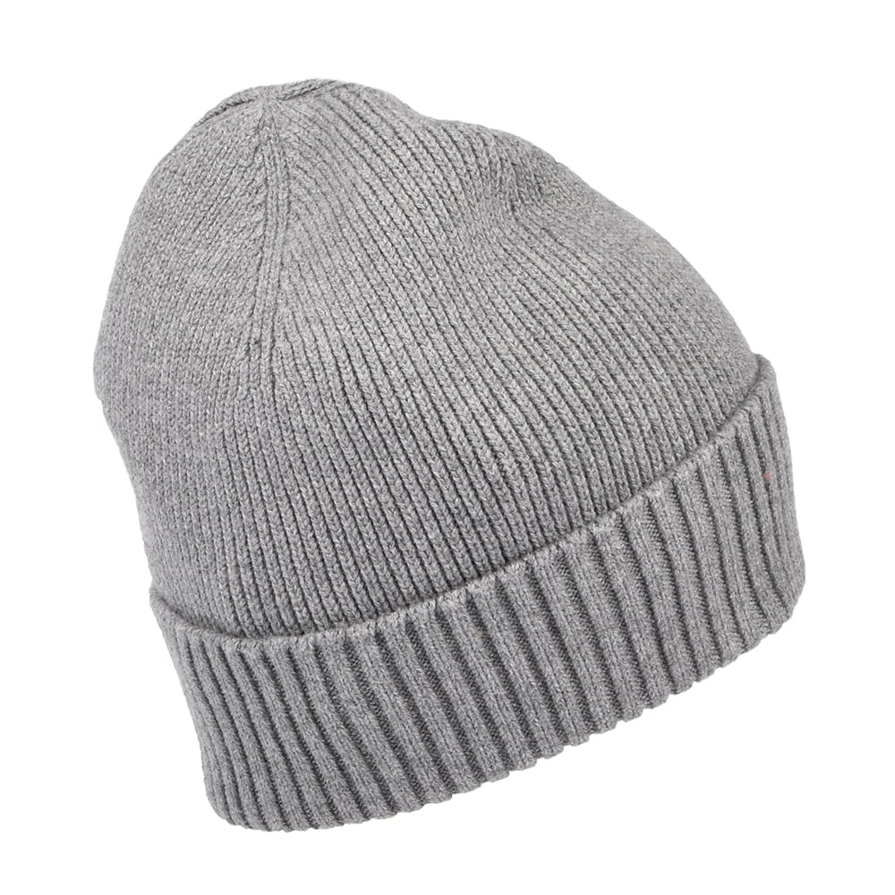 Bonnet en Cotton et Cachemire Pima Essential Flag gris chiné TOMMY HILFIGER