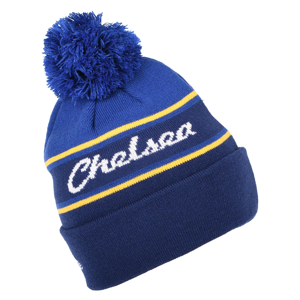 Bonnet à Pompon Cuff Knit Chelsea FC bleu marine-bleu NEW ERA