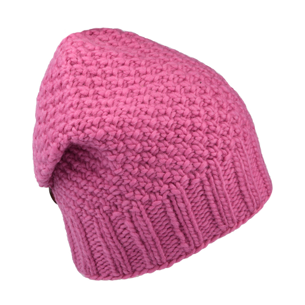 Bonnet Boutonné rose KUSAN