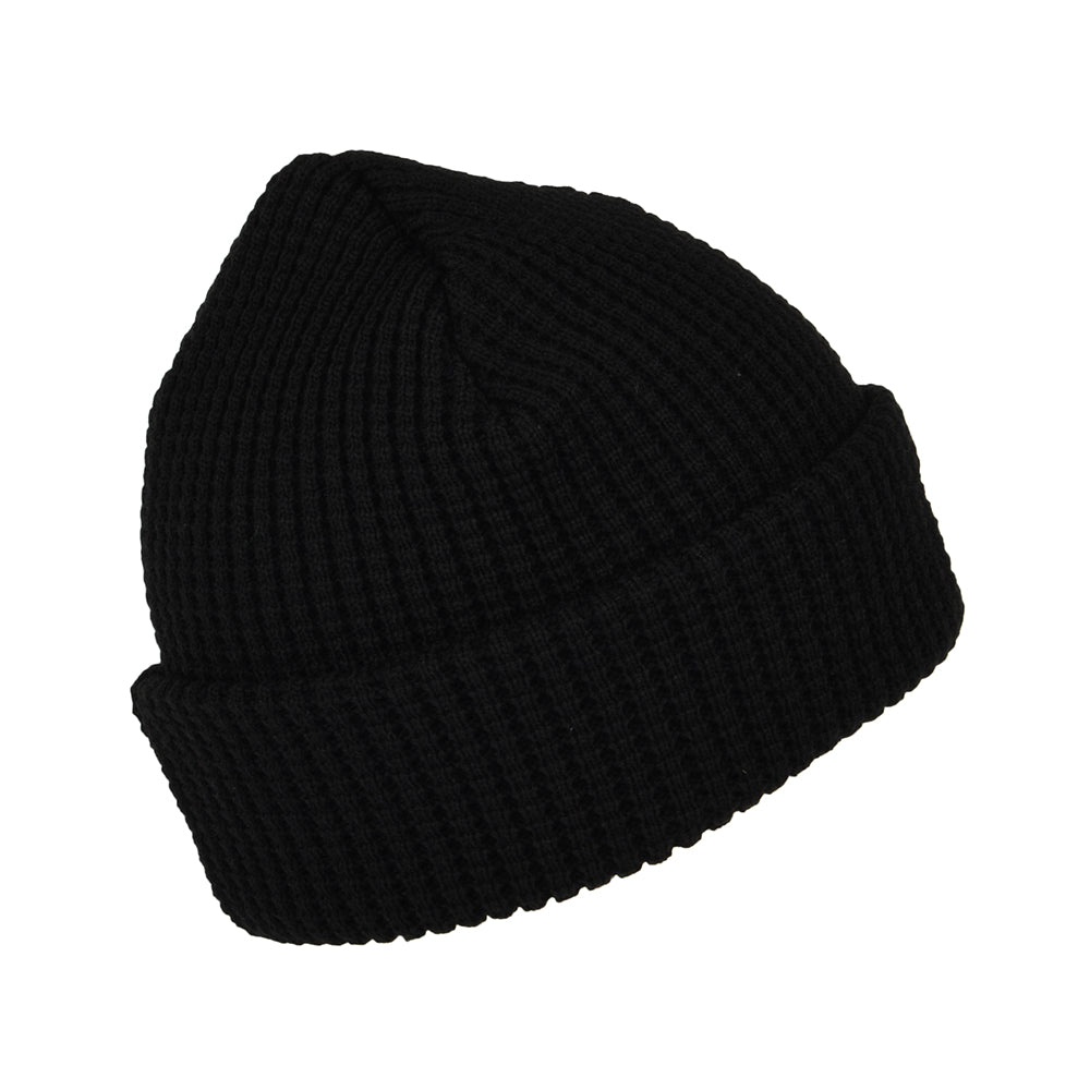 Bonnet à Revers Maille Gaufrée noir NEW BALANCE