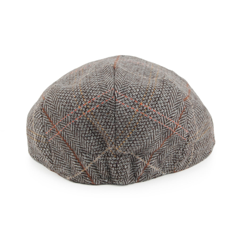 Casquette Plate Bébé en Tweed marron-gris JAXON & JAMES