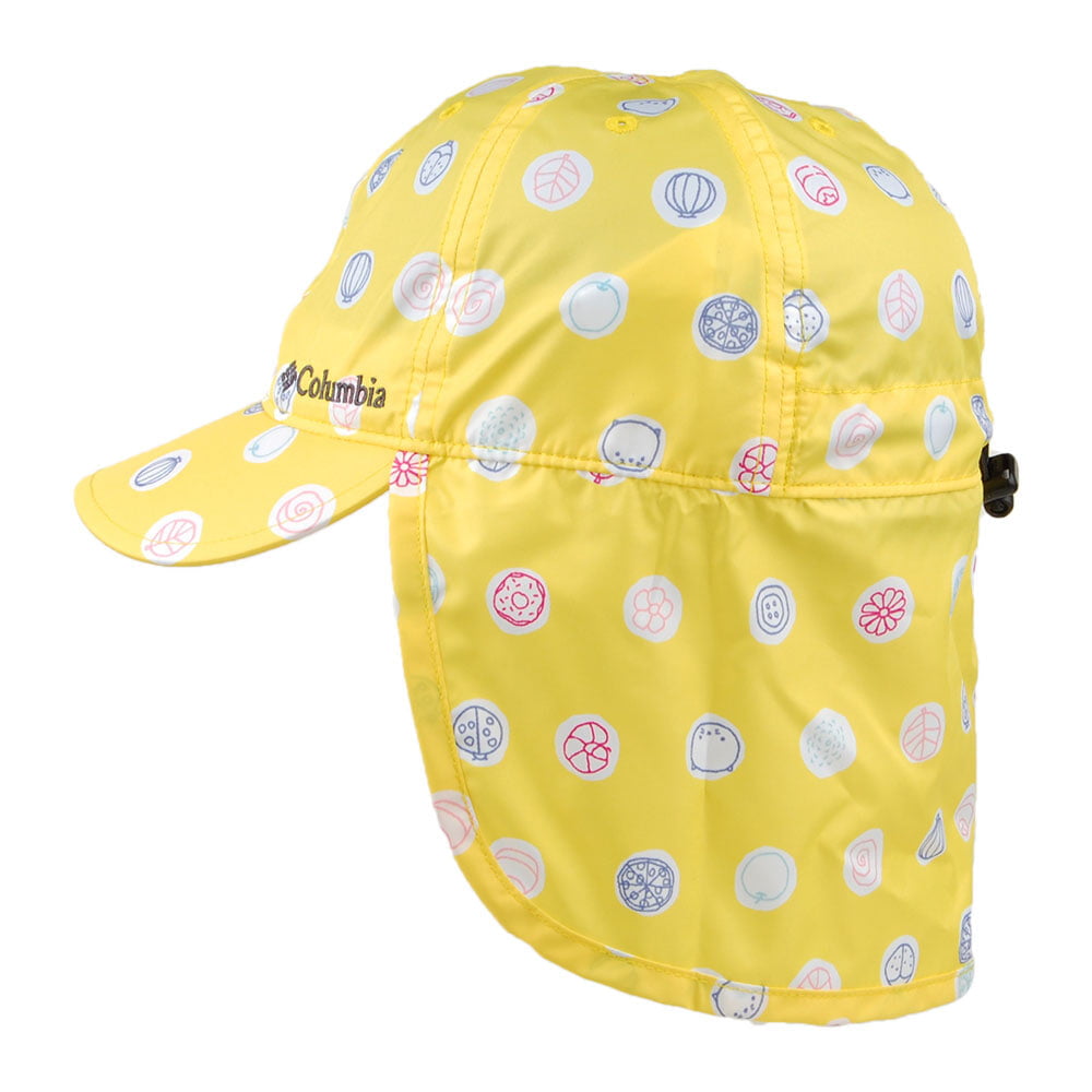 Casquette Saharienne Enfant Cachalot II Buttercup Polka jaune COLUMBIA