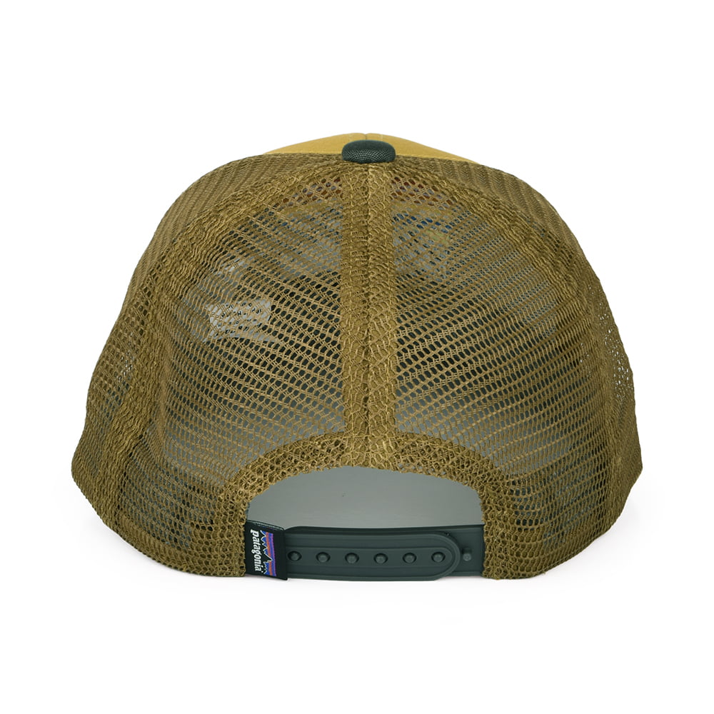 Casquette Trucker Enfant en Coton Bio Line Logo Ridge blé PATAGONIA