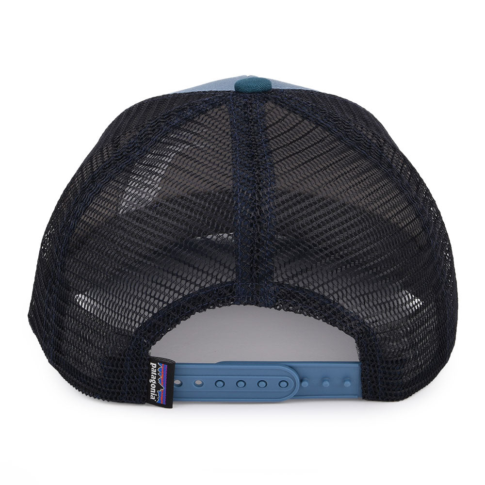 Casquette Trucker Enfant en Coton Bio Back for Good Bear bleu PATAGONIA