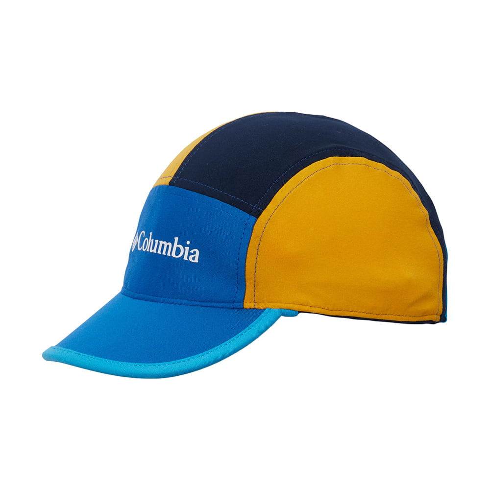 Casquette Saharienne Enfant Cachalot II bleu-jaune-bleu marine COLUMBIA