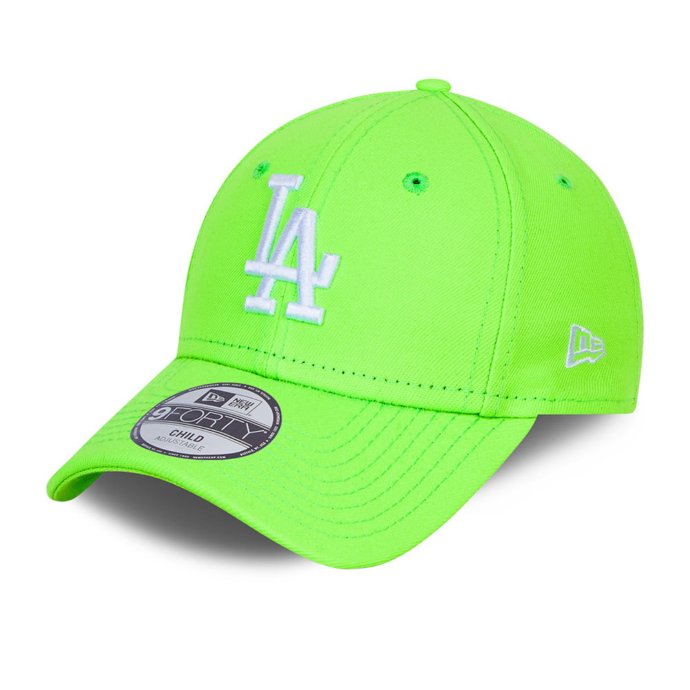 Casquette Enfant 9FORTY MLB Neon Pack L.A. Dodgers vert fluo-blanc NEW ERA