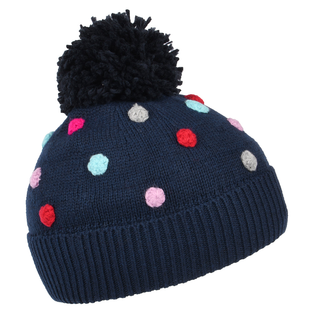 Bonnet à Pompon Enfant Bella Pom Pom bleu marine JOULES