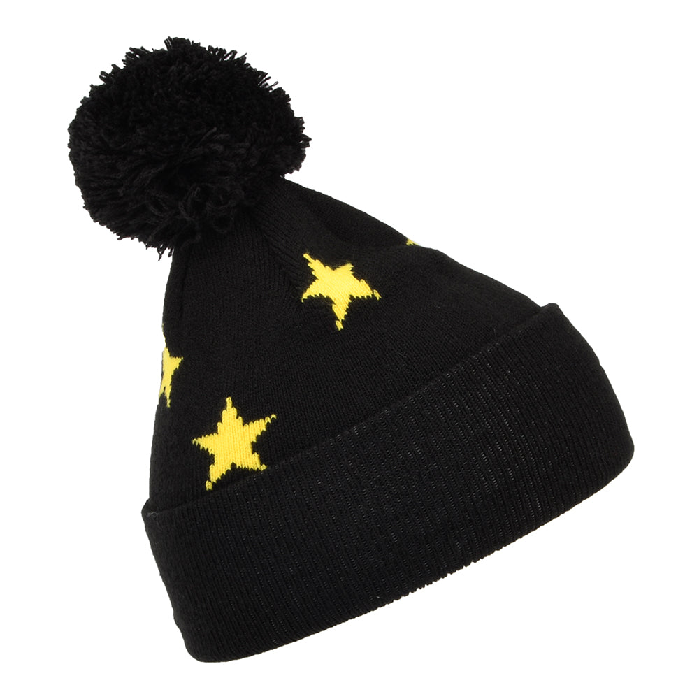 Bonnet à Pompon Enfant Étoiles Batman noir-jaune NEW ERA