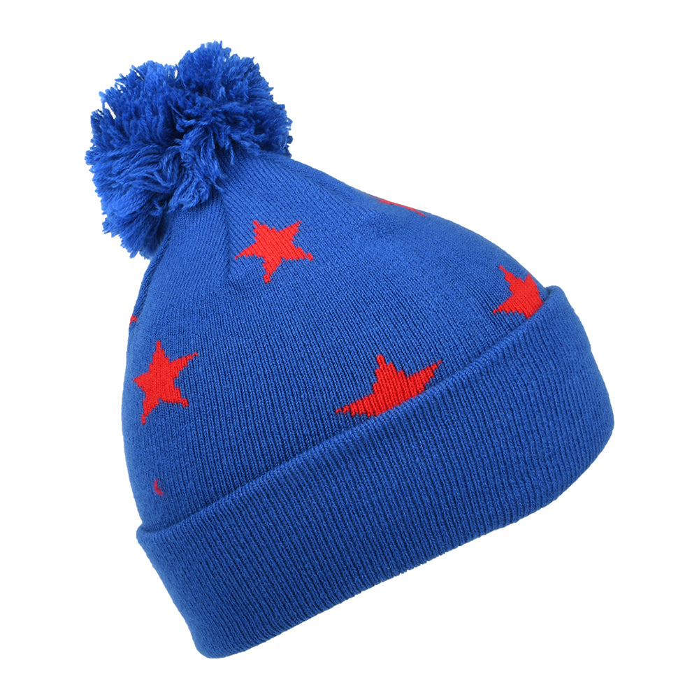 Bonnet à Pompon Enfant Étoiles Superman bleu-rouge NEW ERA