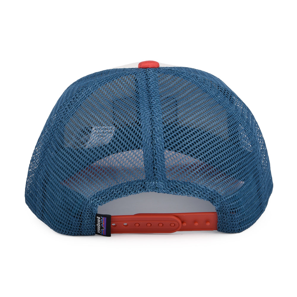Casquette Trucker Enfant en Coton Bio Patalokahi Label blanc-rouge-bleu PATAGONIA