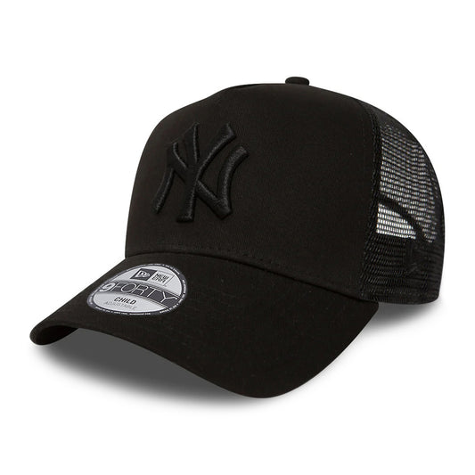 Casquette Trucker Enfant 9FORTY MLB Essential A-Frame New York Yankees noir sur noir NEW ERA