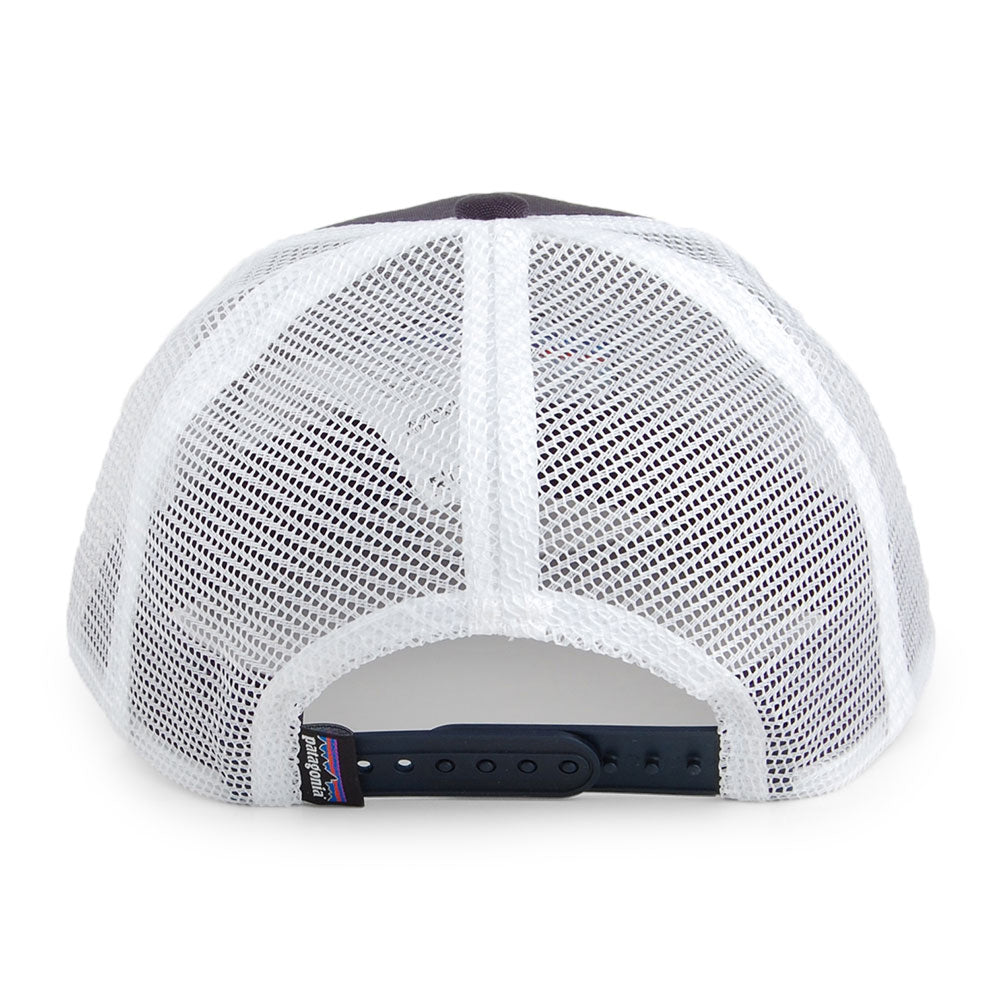 Casquette Trucker Enfant en Coton Bio P-6 Logo bleu marine-blanc PATAGONIA