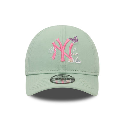 Casquette Bébé 9FORTY MLB Icon New York Yankees menthe-rose NEW ERA
