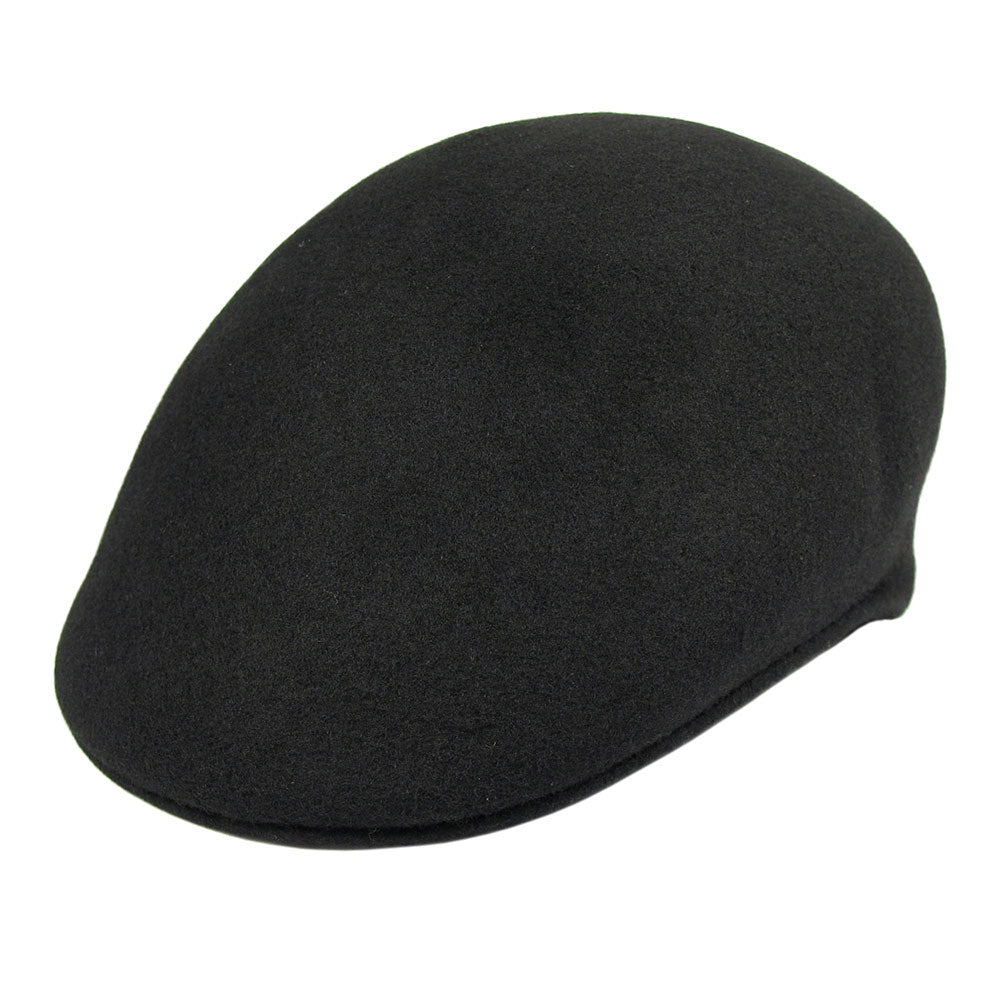 Casquette Ascot en Laine noir JAXON & JAMES - VENTE EN GROS