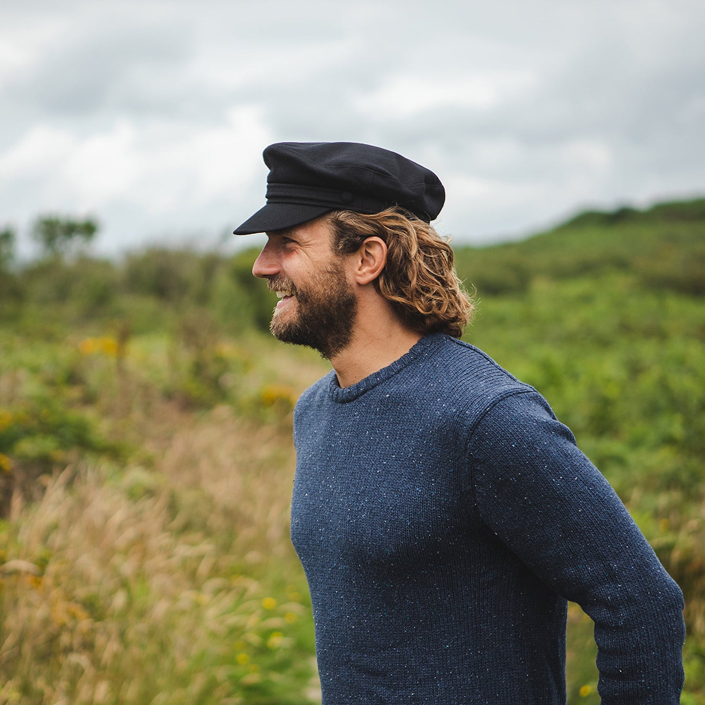 Casquette de Marin en Laine noir JAXON & JAMES - VENTE EN GROS