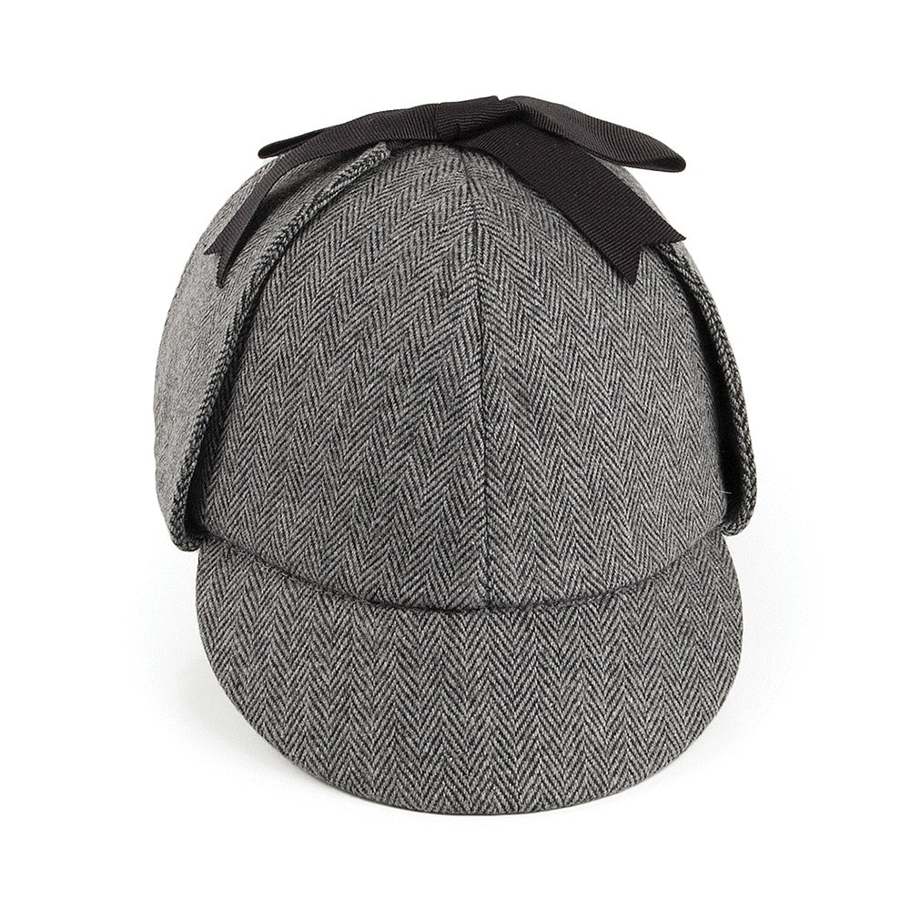 Chapeau Sherlock Holmes à Chevrons gris JAXON & JAMES - VENTE EN GROS
