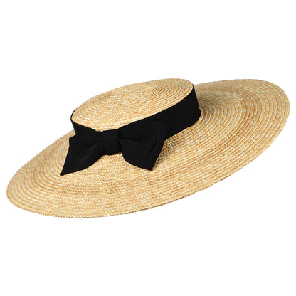 Chapeau Canotier en Paille Pearl naturel-noir FAILSWORTH