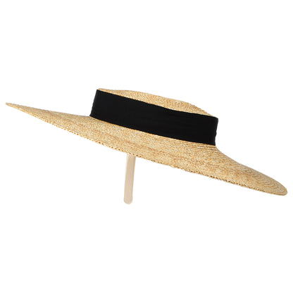Chapeau Canotier en Paille Pearl naturel-noir FAILSWORTH