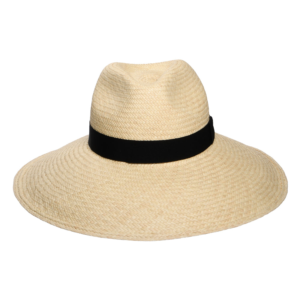 Chapeau Panama à Bord Large avec Bandeau noir Jessica naturel CHRISTYS